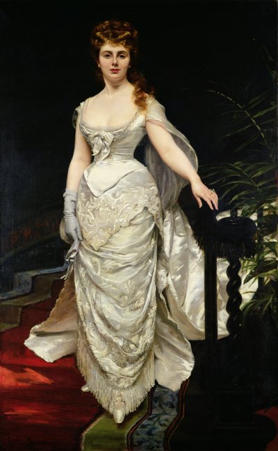 Portrait of Mademoiselle X, 1873 by Charles Emile Auguste Carolus Duran